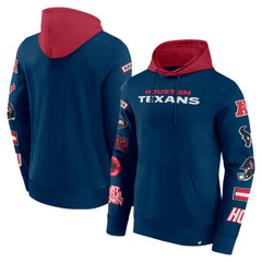 Fanatics Houston Texans Patched Out Pullover Hoodie Navy/Cardinal