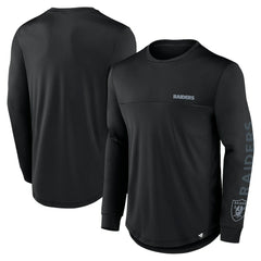 Fanatics Las Vegas Raiders Blackout Long Sleeve T-Shirt Black