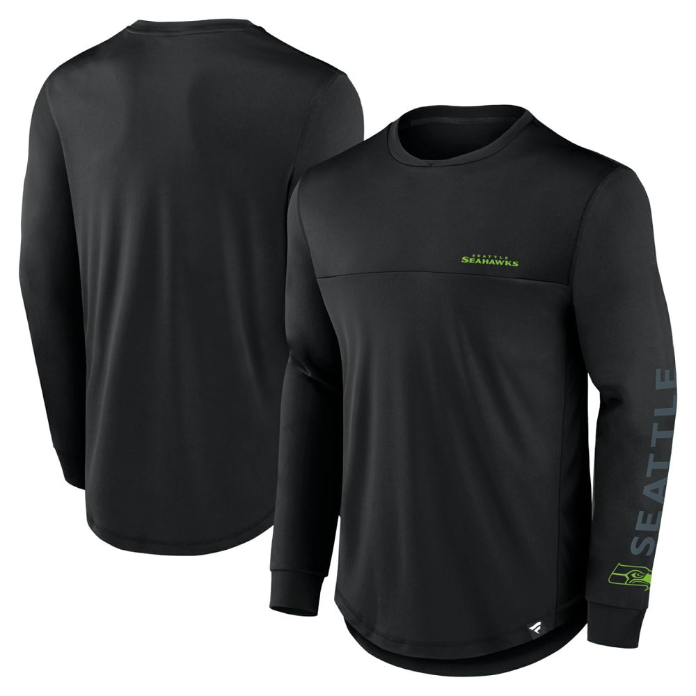 Fanatics Seattle Seahawks Blackout Long Sleeve T-Shirt Black