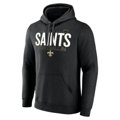 Fanatics New Orleans Saints Pylon Outline Pullover Hoodie Black