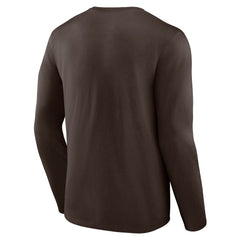 Fanatics Cleveland Browns Stat Sheet Long Sleeve T-Shirt Brown