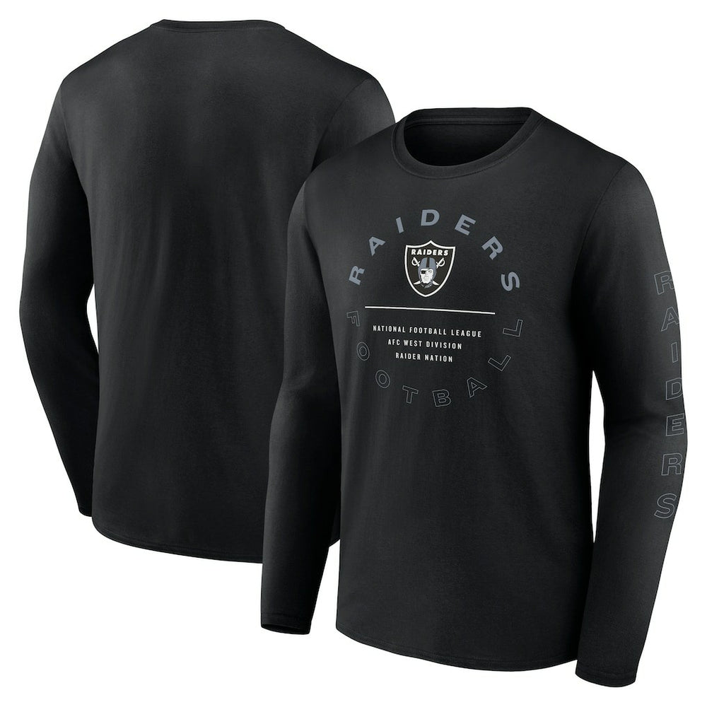 Fanatics Las Vegas Raiders Stat Sheet Long Sleeve T-Shirt Black