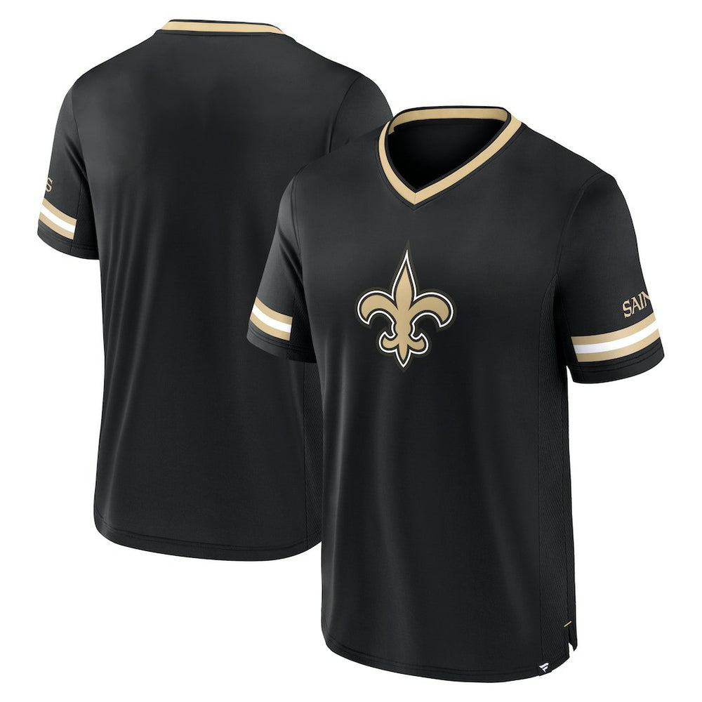 Fanatics New Orleans Saints Stripe Stacking T-Shirt Black