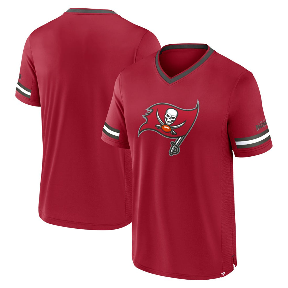 Fanatics Tampa Bay Buccaneers Stripe Stacking T-Shirt Red