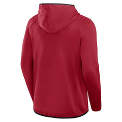 Fanatics San Francisco 49ers Transitional Defender Hoodie Long Sleeve T-Shirt Scarlet