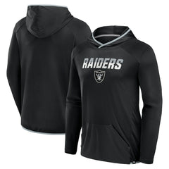 Fanatics Las Vegas Raiders Transitional Defender Hoodie Long Sleeve T-Shirt Black