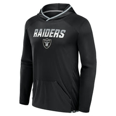 Fanatics Las Vegas Raiders Transitional Defender Hoodie Long Sleeve T-Shirt Black