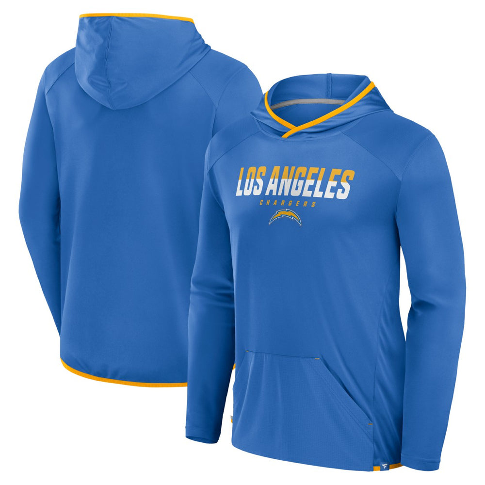 Fanatics Los Angeles Chargers Transitional Defender Hoodie Long Sleeve T-Shirt Powder Blue