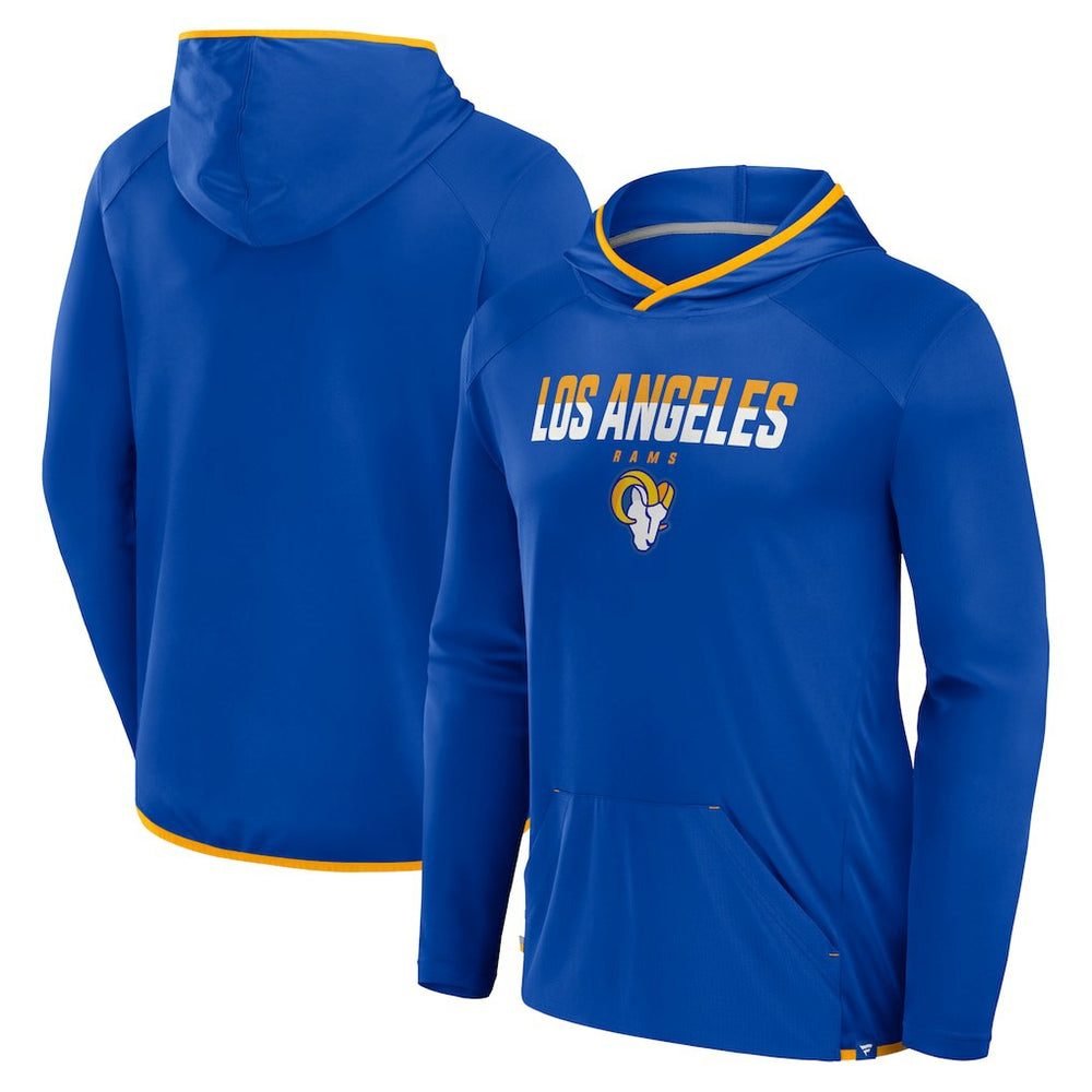 Fanatics Los Angeles Rams Transitional Defender Hoodie Long Sleeve T-Shirt Royal