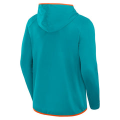 Fanatics Miami Dolphins Transitional Defender Hoodie Long Sleeve T-Shirt Aqua