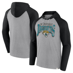 Fanatics Jacksonville Jaguars Under Center Long Sleeve Hoodie T-Shirt Gray/Black