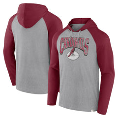 Fanatics Arizona Cardinals Under Center Long Sleeve Hoodie T-Shirt Gray/Cardinal