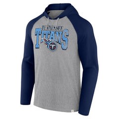 Fanatics Tennessee Titans Under Center Long Sleeve Hoodie T-Shirt Gray/Navy