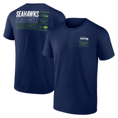 Fanatics Seattle Seahawks Repeat Stats T-Shirt College Navy