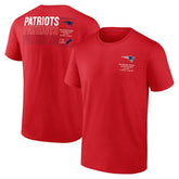 Fanatics New England Patriots Repeat Stats T-Shirt Red