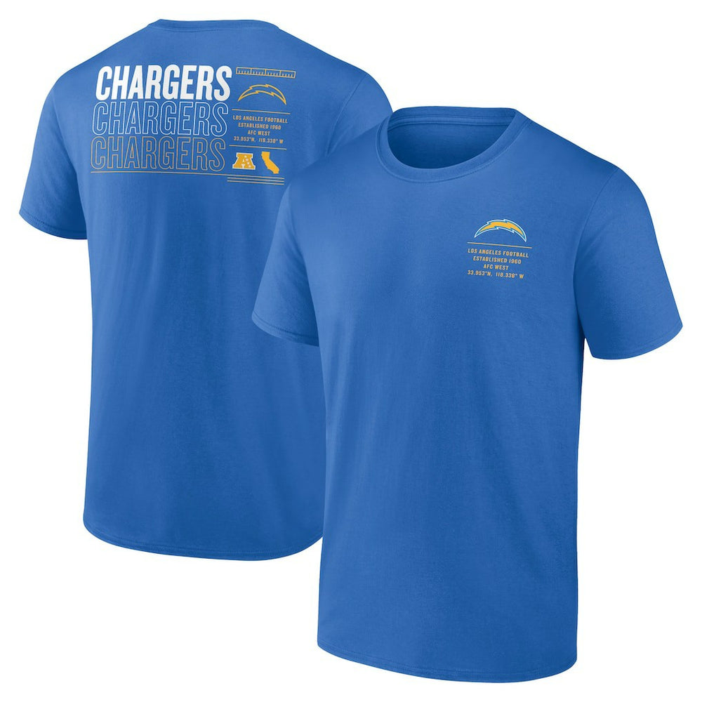 Fanatics Los Angeles Chargers Repeat Stats T-Shirt Powder Blue