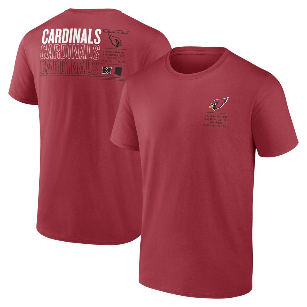 Fanatics Arizona Cardinals Repeat Stats T-Shirt Cardinal