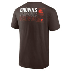 Fanatics Cleveland Browns Repeat Stats T-Shirt Brown