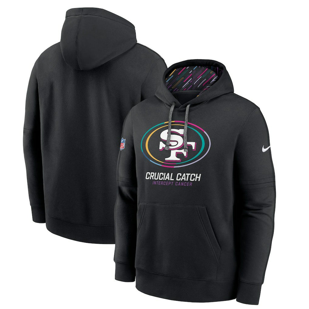 Nike San Francisco 49ers 2024 NFL Crucial Catch Big & Tall Club Pullover Hoodie Black