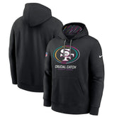 Nike San Francisco 49ers 2024 NFL Crucial Catch Big & Tall Club Pullover Hoodie Black