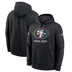Nike San Francisco 49ers 2024 NFL Crucial Catch Big & Tall Club Pullover Hoodie Black
