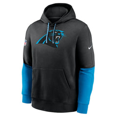 Nike Carolina Panthers 2024 Sideline Club Pullover Hoodie Black