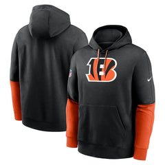 Nike Cincinnati Bengals 2024 Sideline Club Pullover Hoodie Black