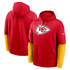 Nike Kansas City Chiefs 2024 Sideline Club Pullover Hoodie Red