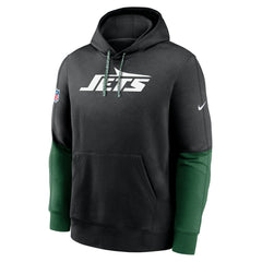 Nike New York Jets 2024 Sideline Club Pullover Hoodie Black
