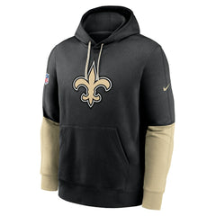 Nike New Orleans Saints 2024 Sideline Club Pullover Hoodie Black