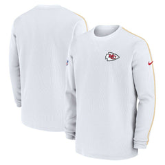 Nike Kansas City Chiefs 2024 Sideline Coaches Long Sleeve Top White