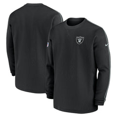 Nike Las Vegas Raiders 2024 Sideline Coaches Long Sleeve Top Black
