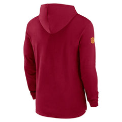 Nike Washington Commanders 2024/25 Sideline Performance Long Sleeve Hoodie T-Shirt Burgundy