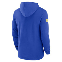 Nike Los Angeles Rams 2024/25 Sideline Performance Long Sleeve Hoodie T-Shirt Royal