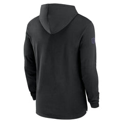 Nike Baltimore Ravens 2024/25 Sideline Performance Long Sleeve Hoodie T-Shirt Black