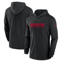 Nike Atlanta Falcons 2024/25 Sideline Performance Long Sleeve Hoodie T-Shirt Black