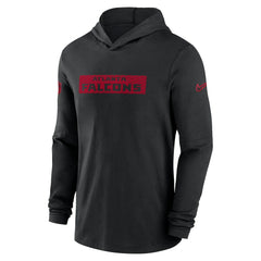 Nike Atlanta Falcons 2024/25 Sideline Performance Long Sleeve Hoodie T-Shirt Black