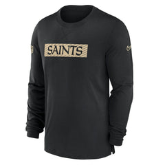 Nike New Orleans Saints Sideline Player Performance Long Sleeve T-Shirt Black