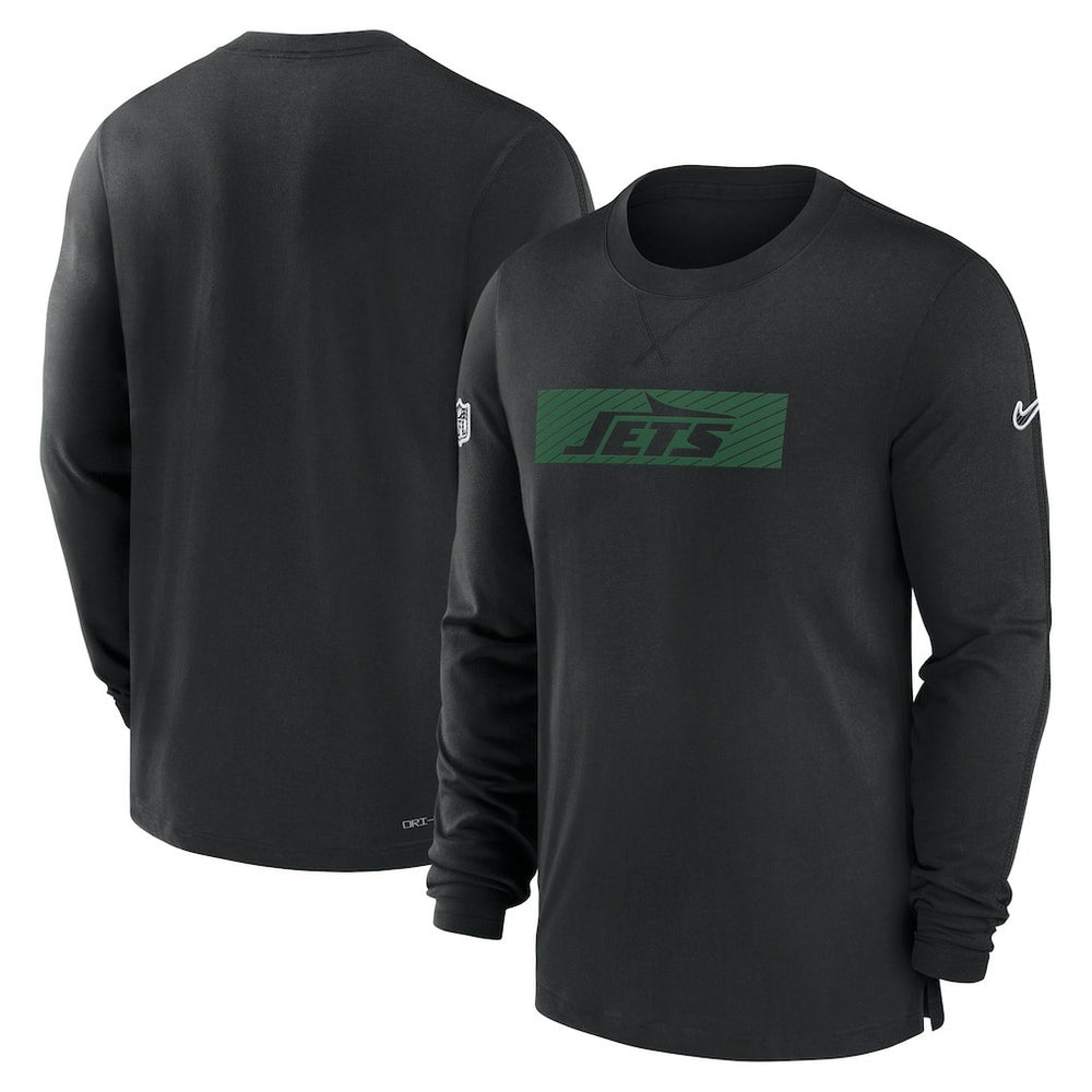 Nike New York Jets Sideline Player Performance Long Sleeve T-Shirt Black