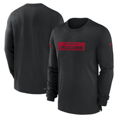 Nike Atlanta Falcons Sideline Player Performance Long Sleeve T-Shirt Black