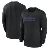 Nike Baltimore Ravens Sideline Player Performance Long Sleeve T-Shirt Black