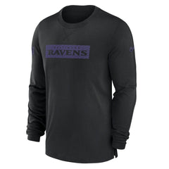 Nike Baltimore Ravens Sideline Player Performance Long Sleeve T-Shirt Black