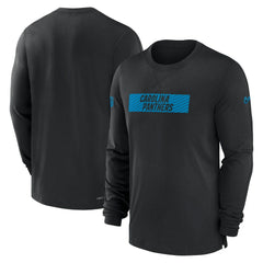 Nike Carolina Panthers Sideline Player Performance Long Sleeve T-Shirt Black