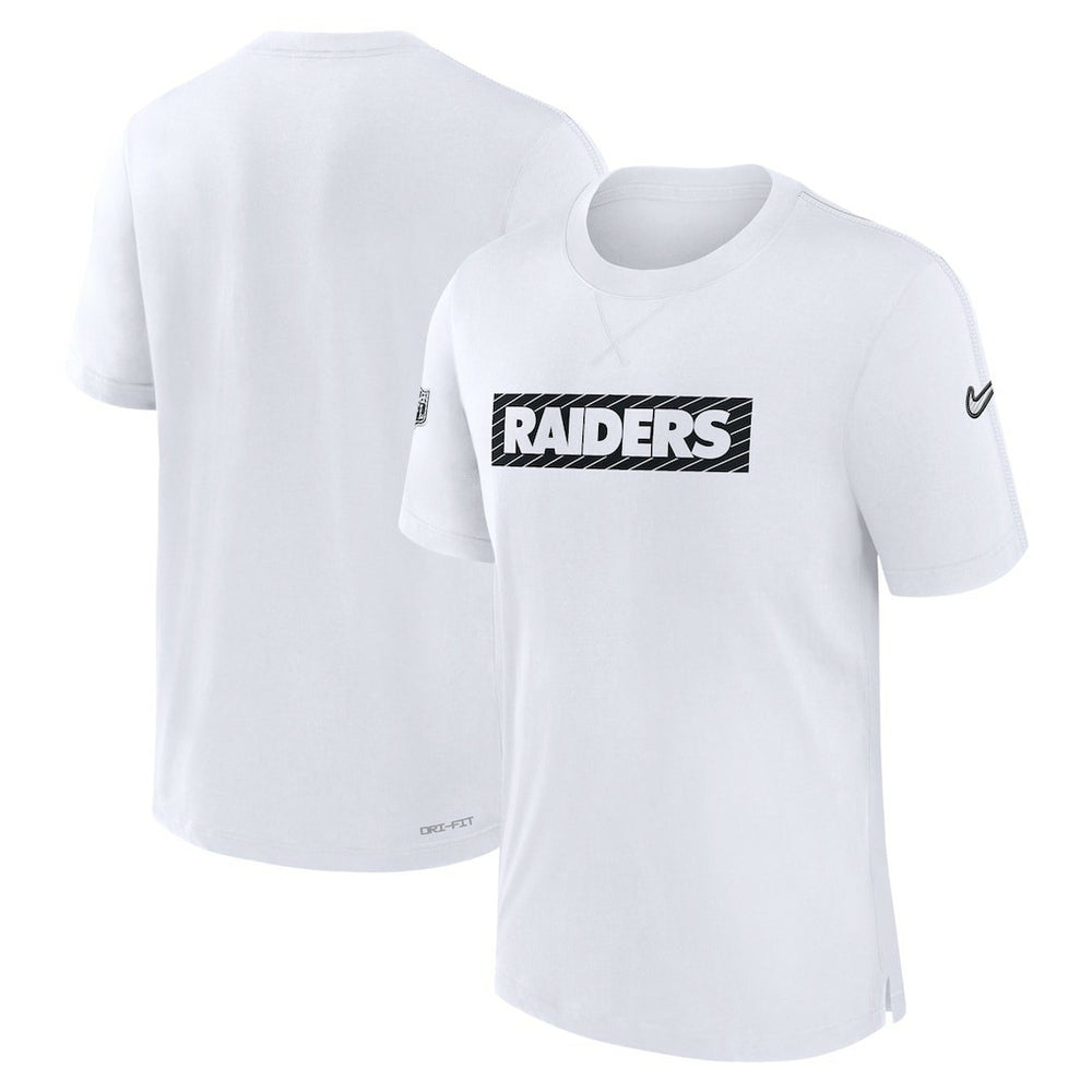 Nike Las Vegas Raiders Sideline Player Performance T-Shirt White