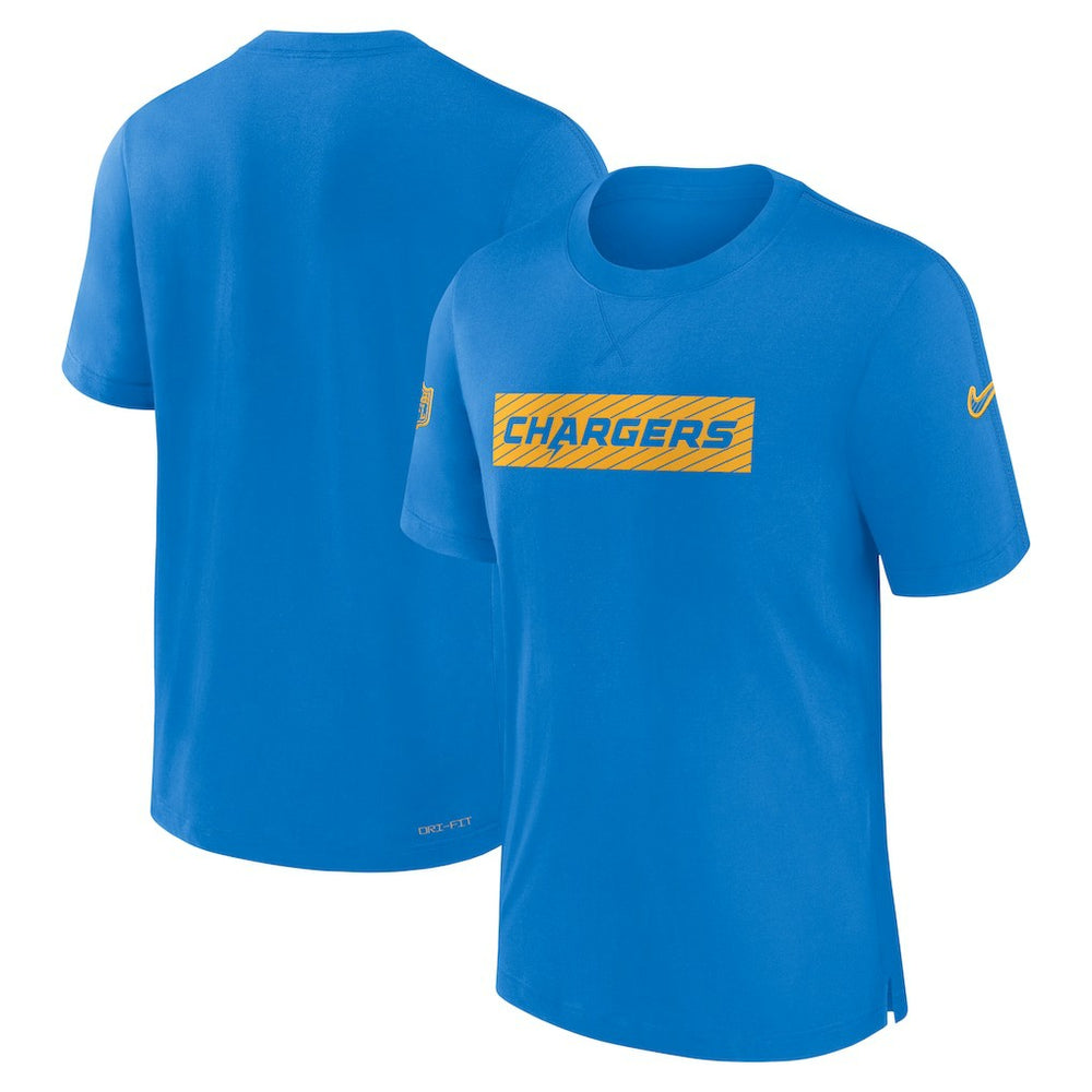 Nike Los Angeles Chargers Sideline Player Performance T-Shirt Powder Blue