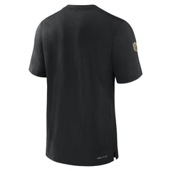 Nike New Orleans Saints Sideline Player Performance T-Shirt Black