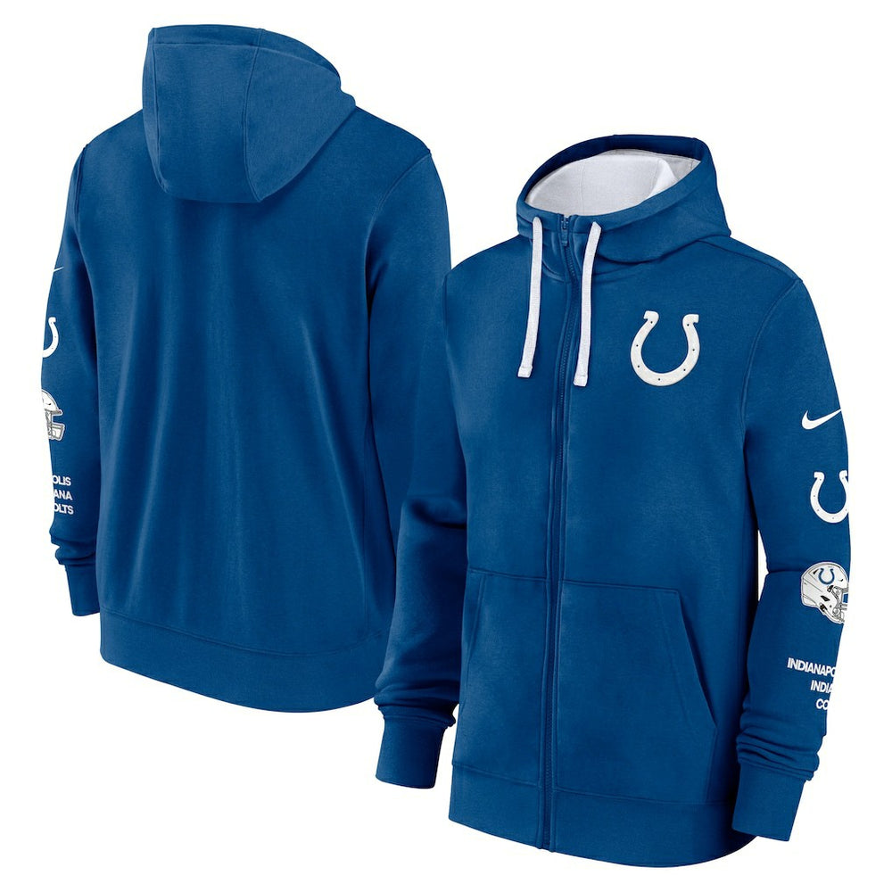 Nike Indianapolis Colts Primetime Club Full-Zip Hoodie Royal