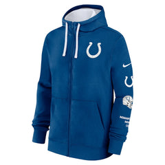 Nike Indianapolis Colts Primetime Club Full-Zip Hoodie Royal