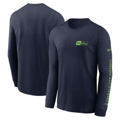 Nike Seattle Seahawks All Out Long Sleeve T-Shirt College Navy