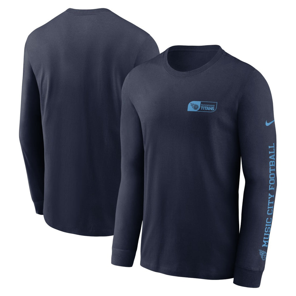 Nike Tennessee Titans All Out Long Sleeve T-Shirt Navy